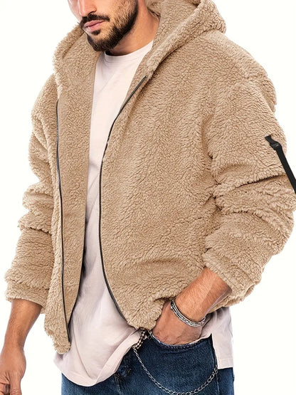 Gregory – flauschige reibverschlussjacke für herren
