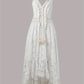 Emma – boho-maxi-sommerkleid mit spaghettiträgern und v-ausschnitt