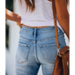 Charlotte – gewaschene bootcut-jeans mit hohem stretchanteil für damen