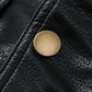 Elegante lederjacke im oversized-fit für herren | perfekt für den alltag