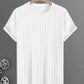 Zephyra – geripptes, lässiges kurzarm-t-shirt