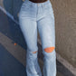 Saoirse – vintage-jeans mit hohem bund und flair