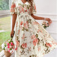 Abigail – kleid mit v-ausschnitt und blumenmuster für den sommer