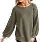 Olivia – lässiger lockerer waffelpullover