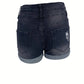 Natalie – gerippte jeansshorts für frühling/sommer