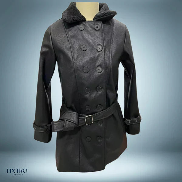 Modern - lange lederjacke