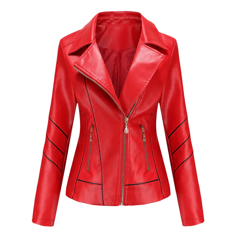 Hannie – elegante lederjacke für einen raffinierten look