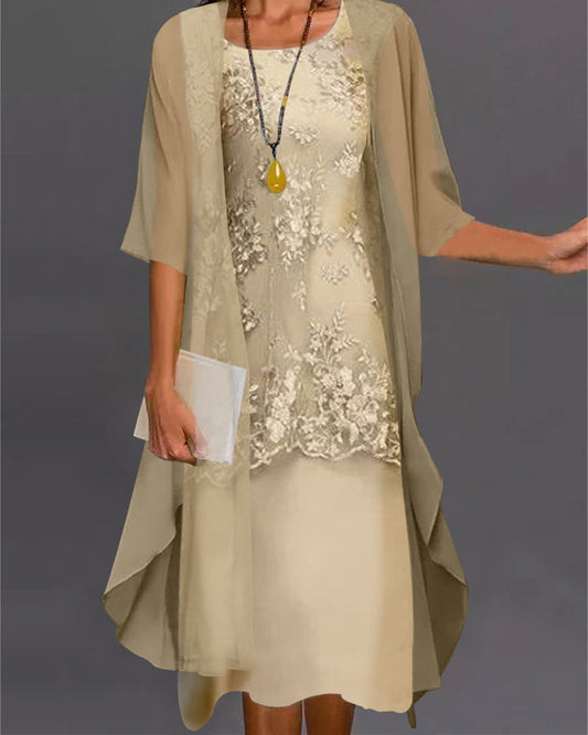 Zweiteiliges chiffonkleid - Roma