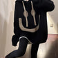 Rebecca – kapuzenpullover mit lächeln-design und kordelzug