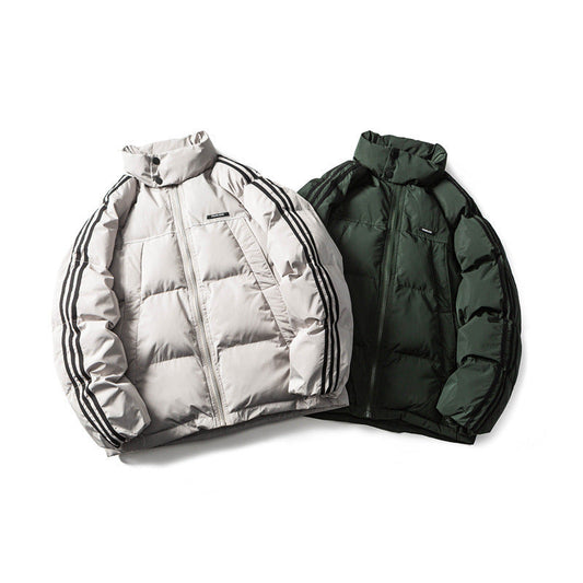 Judy - warme gestreifte baumwolljacke für herren
