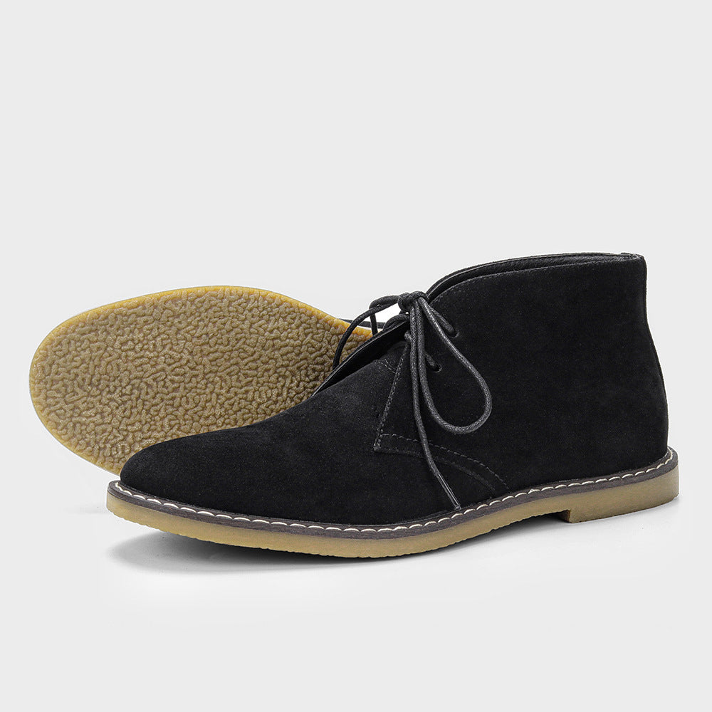 Klassische wüstenstiefel für herren im vintage-stil