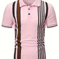 Michael – t-shirt mit vertikalem retro-streifenmuster