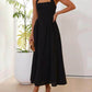 Schwarzes maxikleid halter - Clara