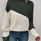 Heather - pullover mit farbblockdesign