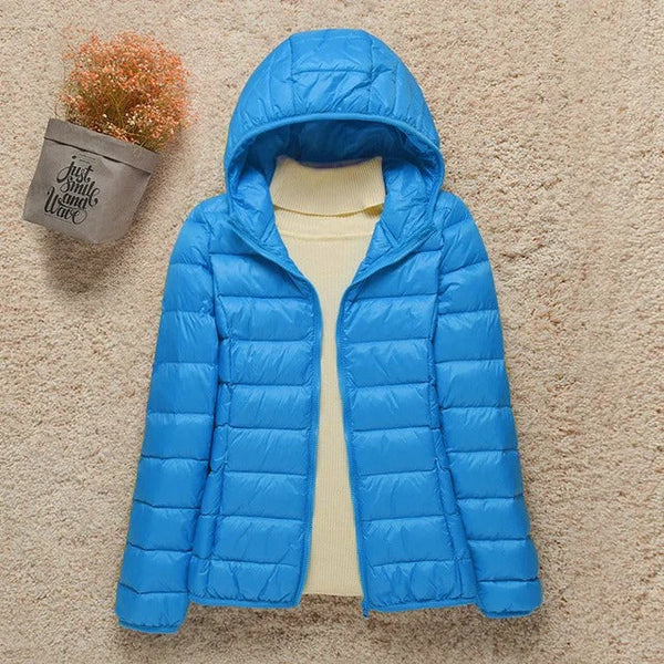 Wasserdichte und ultraleichte winterjacke für damen
