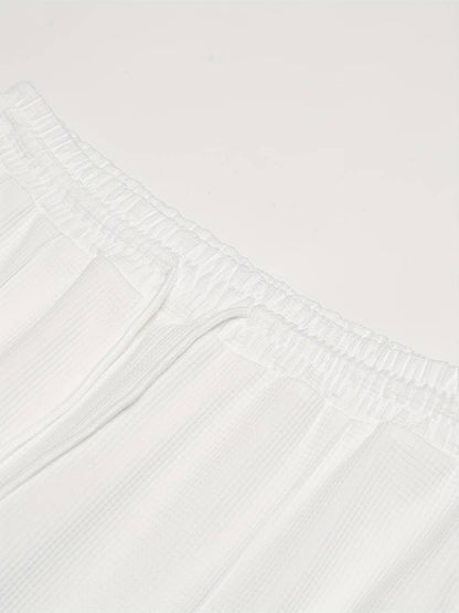 James – waffelmuster-jogginghose mit kordelzug für herren