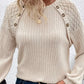 Victoria – elegantes langarm-t-shirt mit rundhalsausschnitt