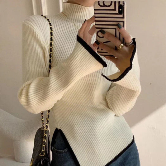 Tabitha - rollkragenpullover im western-stil