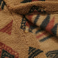 Alec - retro-fleecejacke mit aufschlägen im ethno-Stil