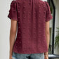 Charlotte – swiss dot-bluse mit blütenblattärmeln