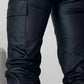 Grace – cargo-jeans in lederoptik mit mehreren taschen