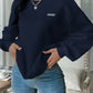 Olivia – lässiger lockerer waffelpullover