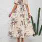 Kate – kurzärmliges kleid mit blumendruck