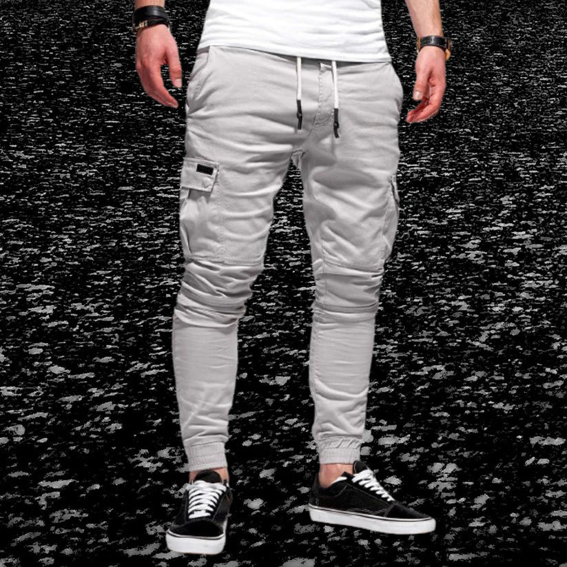 Lässige cargohose für herren mit aufgesetzten taschen - Daniel