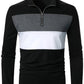 Samuel – lässiges colorblock-langarmshirt