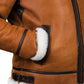 Meti - schafsfelljacke mit fellkapuze