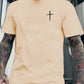 Adam – kurzarm-t-shirts mit kreuzdruck