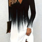 Nora – vintage-kleid mit gekerbtem ausschnitt in colour-block-optik