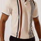 Michael – t-shirt mit vertikalem retro-streifenmuster
