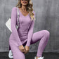 Evelyn – stylisches langarm-t-shirt und hosen-outfit