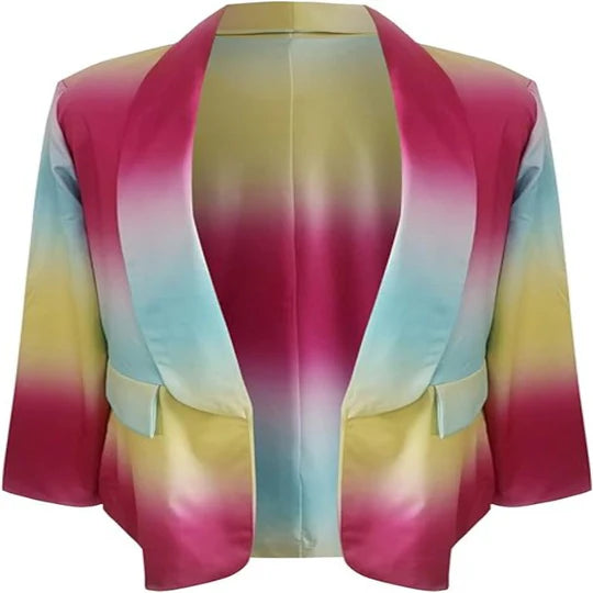 Thanea | damen langarm tie dye blazer