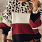 Els | gestreiftes sweatshirt mit leopardenmuster