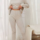 Penelope – lässiges 2-teiliges set aus t-shirt und hose mit langen armeln