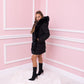 Sable – stylische jacke mit kapuze, gürtel und verstellbarer taille