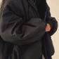 Stylischer wintermantel
