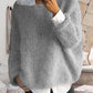 Farbiger pullover mit rundhalsausschnitt