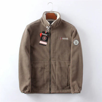 Winddichte und bequeme fleecejacke für herren