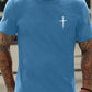 Adam – kurzarm-t-shirts mit kreuzdruck