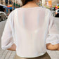 Olivia – bluse mit offener vorderseite für den frühling