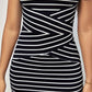 Chloe – elegantes, figurbetontes streifenkleid