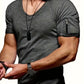 Faustino - locker sitzendes herren-t-shirt mit v-ausschnitt
