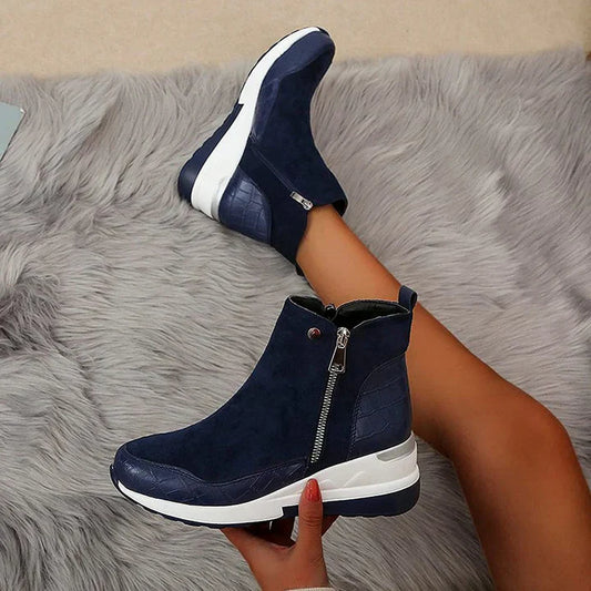 Bequeme wasserdichte damenstiefelette