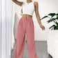 Avery – lässige, einfarbige hose mit weitem bein