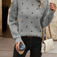 Chloe – pullover mit polka-dot-muster
