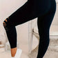 Sophia – einfarbige, zerrissene leggings
