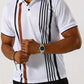 Michael – t-shirt mit vertikalem retro-streifenmuster